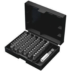 WERA ヴェラ 61点組 差込6.35mm ビットセーフ ビットセット ケース付 057909 工具 ツール DIY 作業工具 道具 61種類のビットが整理 収納 されたセットで、6.35mmの差込口に対応 ビットセーフ機能付き