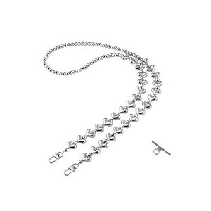 �V�����_�[�X�g���b�v�r�[�Y �V���o�[ �n�[�g�������Ղ�l�ߍ��񂾃f�U�C�� P-STSDH1BEHSV �n�[�g����������l�܂����V���o�[�̃r�[�Y���P���V�����_�[�X�g���b�v ������Ղ�̃f�U�C����