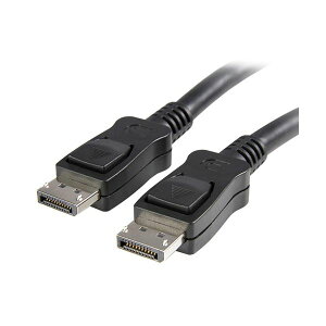 StarTech.com ���b�`�t��DisplayPort�P�[�u�� �z�� �u���b�N 1m �I�X�^�I�X 4K�Ή� DISPL1M1�{ �� ���i���ȃf�B�X�v���C�|�[�g�P�[�u���A�u���b�N�J���[��1m�̒��� ���b�`�t���ň��S�̐ڑ��A4K�𑜓x��