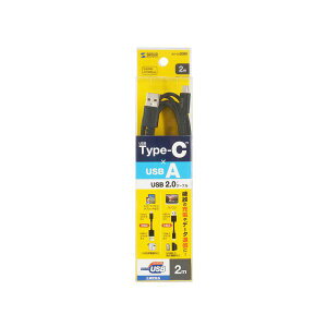 USB 2.0 Type-CP[u z C-A 2m ubN KU-CA20BK  USB Type-C[qΉ̍i2[g̍FP[u z f[^][dɍœK g₷Ƒϋv˔֗ȃACe