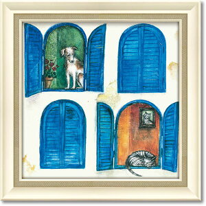 ユーパワー ジョー・ラム Gel加工 アートフレーム 「キャット ナップ」 夢見る猫の楽園 - ジェル加工アートフレームが織りなす、至福のキャットナップ 心地よい眠りと癒しの時間をお届けし