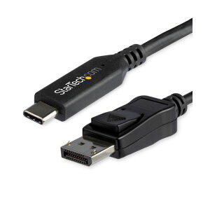 StarTech.com USB TypeC-DisplayPort 1.4ϊP[u z 1.8m ubN CDP2DP146B1{  USB TypeCDisplayPort 1.4ɕϊ1.8m̍iP[u fNAɓ`AubNJ[ŃX^Cb