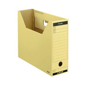 コクヨファイルボックス-FS(Tタイプ) A4ヨコ 背幅102mm クラフト色 A4-LFT 1セット(50冊) 組立式 A4サイズのファイルボックス50冊セット クラフト色で組み立て簡単、背幅102mmで整理 収納 力抜