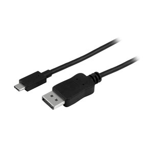 StarTech.com USB TypeC-DisplayPort ϊfBXvCA_v^P[u z 1.8m 4K^60HzubN CDP2DPMM6B 1{  4K掿60Hz̍\fBXvCA_v^[P[u USB TypeCDisplayPortւ̕ϊ