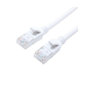 (まとめ) CAT.6A LANケーブル 配線 スタンダード ホワイト 2m C6A-02WH 1本 【×2セット】 白 高速通信に最適なCAT.6A規格LANケーブル ホワイトカラーでスタイリッシュな2m長さ パフォーマンスとデ