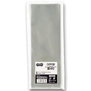 (まとめ) TANOSEE OPP袋 フラット 長40 90×225mm 1パック(100枚) 【×20セット】 便利なオフィスアイテム 多機能なノート・ふせん・紙製品 封筒 驚きのフィルム封筒 まとめ買いでお得 TANOSEE OPP