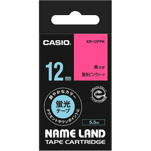 �i�܂Ƃ߁j �J�V�I CASIO �l�[�������h NAME LAND �X�^���_�[�h�e�[�v 12mm×5.5m �u���s���N�^������ XR-12FPK 1�� �y×5�Z�b�g�z �N�₩�ȃs���N�ƍ��̕������P���A12mm×5.5m�̃X�^���_�[�h�e�[�v �g��