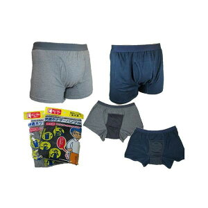【3枚セット】 軽失禁パンツ/快適ボクサーパンツDX 【男性用/グレー LLサイズ】 ストレッチ性抜群 ムレ知らず 快適ドライパンツ【3枚組】 男性用/グレー LLサイズ 吸水・消臭力抜群 モレ防止