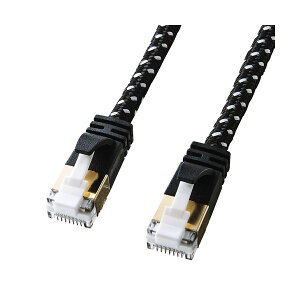 (�܂Ƃ�) �ߐ܂�h�~�J�e�S��7�׌a���b�V��LAN�P�[�u�� �z�� KB-T7ME-02BKW�y×3�Z�b�g�z �����ϋv�� ��� �Ŏ����^�тɕ֗��ȃX�������b�V���̗p��10G�Ή�CAT7LAN�P�[�u�� �z�� �f���h�~�J�e�S��