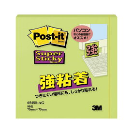 （まとめ） 住友スリーエム ポストイット(R) 強粘着シリーズ ノート単品 654SS-AG アップルグリーン 1個入 【×10】 緑 スリーエム ポストイット(R) 強粘着シリーズ アップルグリーンの鮮やかな色合いが目を引くノート単品654SS-AGは、使いやすさと耐久性を兼ね備えた頼も