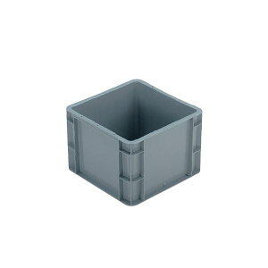 【5個セット】 TP規格コンテナボックス 【TP-332.5B 穴無し】 グレー 相互モジュール嵌合可 頑丈なプラスチックボックス、あらゆる場所で活躍する穴なしタフボックス【5個セット】 工場、オ