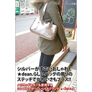 ��dean�i�f�B�[���j small whip stitched tote �g�[�g�o�b�O �V���o�[ ���f�̃V���o�[ �ؗ�ȃX�e�b�`���D��Ȃ������ȃz�C�b�v�g�[�g�o�b�O �f�B�[���̐V���Ȃ闷����