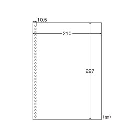 ヒサゴ マルチプリンタ帳票 A4 白紙 30穴 BPE2049 ビジネスに最適な2500枚 ヒサゴのマルチプリンタ用A4白紙、30穴仕様の優れた備品