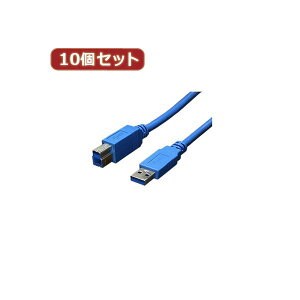 ϊl 10Zbg USB3.0P[u z A-B 1.8m USB3-AB18X10 f[^]USB3.0P[u10Zbg p\Rv^[ȂǁA@Ƃ̃X[YȐڑ MƑ