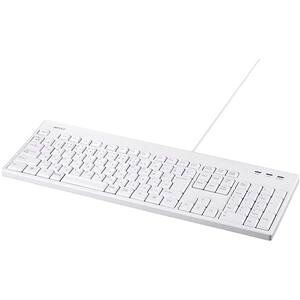 �o�b�t�@���[�i�T�v���C�j USB�ڑ� �L���t���L�[�{�[�h �ې􂢑Ή� �z���C�g BSKBU310WHZ �� USB�ڑ��Ŏ�y�Ɏg����A�ې􂢑Ή��̃z���C�g�L�[�{�[�h ���K�ȃ^�C�s���O�̌���񋟂��A��������