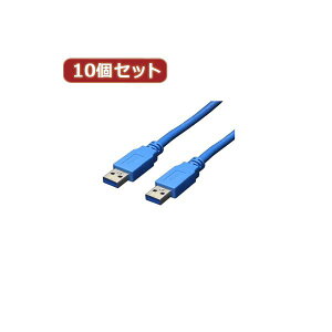 ϊl 10Zbg USB3.0P[u z A-A 3.0m USB3-AA30X10 f[^]USB3.0P[u z MƃptH[}XǋAfoCXƂ̃V[XȐڑ 