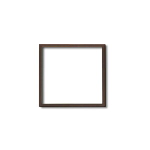 〔 角額 〕木製正方額 200角 200×200mm ブラウン 壁掛けひも フレーム 額縁 額 茶 多様な用途に対応する木製正方額・壁掛けひも 魅力的なデザインでお部屋を彩る 200角(200×200mm)の『ブラウン』