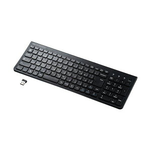 ワイヤレススリムキーボード テンキー付き ブラック SKB-WL31BK 1台 黒 スリムでコンパクトなデザインのワイヤレスキーボードに、便利なテンキーを搭載したブラックカラーのパンタグラフ式