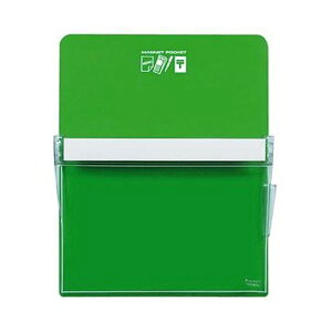 (まとめ)コクヨ マグネットポケット A4300×240mm 緑 マク-500NG 1個【×10セット】 マグネットで金属面に取り付け、書類を収納できる便利なポケット 緑の色味がアクセントで、オフィスや学校