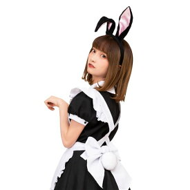 【コスプレ衣装/コスチューム】 けもみみしっぽセット 黒うさぎ 幻想的なハロウィンとクリスマスの世界へ誘う、華麗な舞台衣装 変身願望を叶えるけもみみしっぽセットで、黒うさぎの魅力を存分に引き出す パーティーやイベントで目を引く存在になりましょう