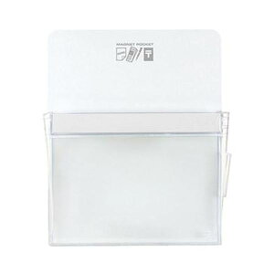 (まとめ)コクヨ マグネットポケット A4300×240mm 白 マク-500NW 1個【×10セット】 磁力で金属面に取り付け、大容量の書類を収納できる便利なマグネットポケット オフィスや学校での整理整頓