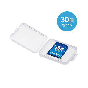(まとめ) メモリーカードクリアケース(SD用・30個セット) FC-MMC10SD-30【×2セット】 メモリーカードを整理し、タイトルや内容をメモ書きできる便利なクリアケース INDEXシール付きで見つ