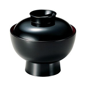 5寸 高台丼/どんぶり鉢 【黒内朱 A】 直径153×高さ138(99)mm 日本製 国産 〔和食 レストラン 店舗 お店〕 和の味わいを極める5寸丼 飲食店必携の高台丼 国産の美味しさを堪能 居酒屋・食堂・割