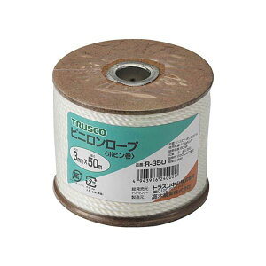 TRUSCO rj[v 3mm×50m {r R-350 1 鋭Ə_A3Ń^Cv̐i`rj[v 50m̒łȂ̂j[Yɉ܂ {rŎg₷AR-3501