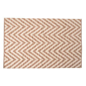 ラグマット じゅうたん 敷き物 絨毯 幅130×奥行190cm TTR-170C 長方形 綿100% インド製 ホットカーペット対応 整理 収納 袋付き エスニック調 リビング 広々とした130×190cmのサイズで、綿100%の柔