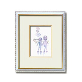 ちひろ額装 壁掛け額 白いフレーム いわさきちひろ 絵画額 雨あがりの街と子ども 額 額縁 フレーム 柔らかな透明感と独自のカラーリングが魅力の、ちひろの世界を切り取った壁掛けフレーム 白いフレームで引き立つ、いわさきちひろの名作『雨上がりの街と子ども』 心を癒す