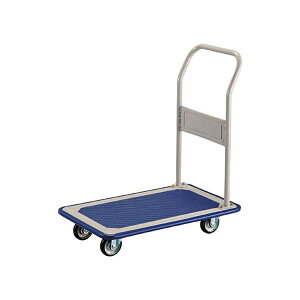 TRUSCO プレス製台車 固定式 740×460mm 150KN 1台 お客様組立品 高い耐久性 頑丈 なプレス製台車で、重量物も安心 安全 して運べる 固定式で安定性抜群 広々とした740×460mmの大きさで、150KNの強力