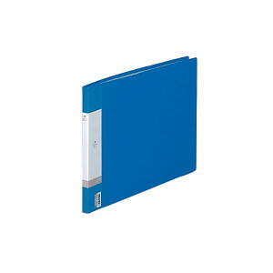 (まとめ) リヒトラブ リクエスト クリヤーブック(クリアブック) B4ヨコ 20ポケット 背幅16mm 青 G3222-8 1冊 【×10セット】 透明なファイルが固定された、リクエストされたクリアなブック B4サイ