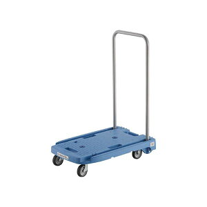 TRUSCO 小型樹脂台車 こまわり君 省音G車輪 600mm×390mm ブルー MP-6039N2-B 1台 完成品 青 静寂を奏でる、革新的なキャスター搭載 静音の小型樹脂台車、サイレントホイール600×390mm ブルー、1台完成