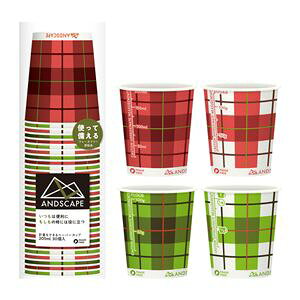 k80Zbgl Rbv 205ml 7oz `FbN 4FA\[g 30 { Y ANDSCAPE AhXP[v vʂł y[p[Jbv yp[eB[ɂ҂ {̎ĝăJbvAe20