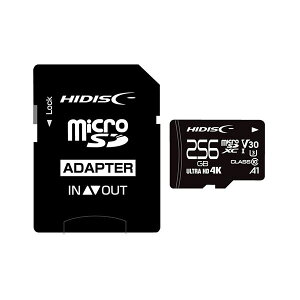 HIDISC microSDXCJ[h 256GB CLASS10 UHS-I Speed class3 A1Ή HDMCSDX256GCL10V30 HIDISC̍ŐVfAHDMCSDX256GCL10V30͒256GBmicroSDXCJ[hŁAf[^ۑɍœKł