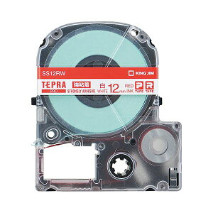 (�܂Ƃ�) �L���O�W�� �e�v�� PRO �e�[�v�J�[�g���b�W ���S�� 12mm ���^�ԕ��� SS12RW 1�� �y×10�Z�b�g�z ���͂ȔS���͂ŁA���ƐԂ̕������f���� �e�v�� PRO 12mm�e�[�v�J�[�g���b�W×10�Z�b�g