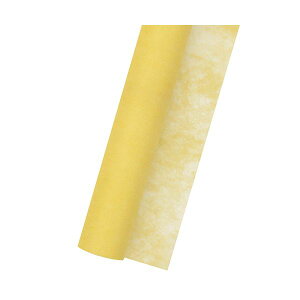 (まとめ) ササガワ 不織布 Jロール700mm×20m 黄 49-9006 1巻 【×10セット】 やさしさ溢れる贈り物を包む、心地よい不織布のJロール 黄色の鮮やかさが目を引く700mm×20mのロールが、あなたの贈り物