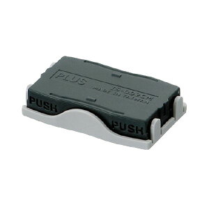 (まとめ) プラス 個人情報保護スタンプ早撃ちケシポン 専用インクカートリッジ IS-002CM 1個 【×10セット】 簡単 個人情報を守る早撃ちスタンプ 交換式インクカートリッジ付き 1個で10倍の