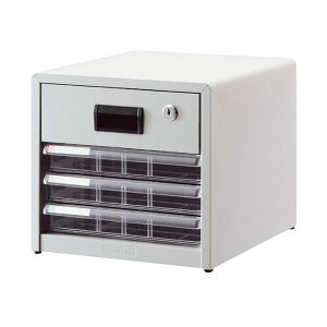 アバンテV2 レターケースA4タテ 浅3段 鍵付深1段 AL-R4ニューグレー 1台 透明な引き出しで安心の鍵付き スタイリッシュなA4タテレターケース 浅3段+深1段の収納力で、中身が一目瞭然 AL-R4ニュ