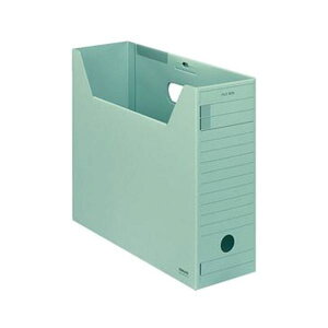 (まとめ)コクヨ ファイルボックス-FS(Fタイプ)A4ヨコ 背幅102mm 緑 フタ付 A4-LFFN-g 1セット(5冊)【×5セット】 ホコリ防止で便利なフタ付きファイルボックス A4サイズ、背幅102mm、緑色のフ