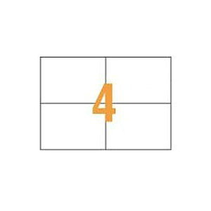 ライオン事務器 PPC パソコン タックラベルA4判 148.5×105mm(4片入)PPC -04A 1箱(100シート) 効率的なオフィス作業をサポート A4サイズのPPCタックラベル、便利な4片入り 一箱には100シートも ラ