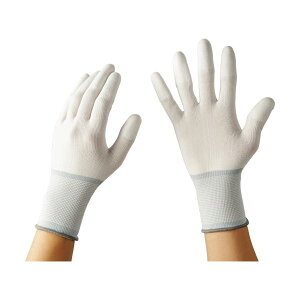 (まとめ)TANOSEE 13ゲージ ウレタンコート手袋 指先タイプ L 1パック(10双) 【×10セット】 快適な通気性を備えた13ゲージのウレタンコート手袋 指先までしっかり保護 1パック(10双)でお得