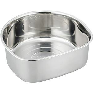 【20個セット】 和平フレイズ SUIグート D型洗い桶 ゴム足付 大 SUI-6049 キッチンでの食器洗いがラクになるステンレス製の洗い桶 安定感抜群のゴム足付きで、つけ置きも安心 D型デザインでス