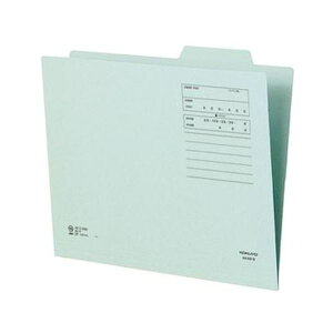 (まとめ)コクヨ 個別フォルダー(間伐材使用)A4 青 A4-KIF-B 1セット(10冊)【×10セット】 地球に優しい、森の恵みを活かしたエコな個別フォルダー 間伐材を使った環境にA4サイズの青いフ