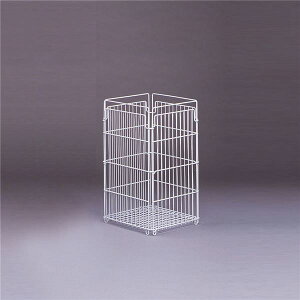 ダストボックス ゴミ箱 小 容量:約58L 70リットル用ポリ袋使用可能 ワイヤーバスケット 折りたたみ式 生活雑貨 スッキリ整理 収納 折りたたみワイヤー屑入れで中袋もスマートに 容量58Lで70