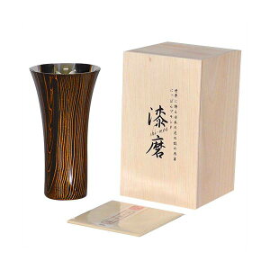 ウチキ 漆磨 漆塗りカップ 和然檀 和然檀+ (わもだんぷらす) シングルカップ L 黒 (黒檀) SCS-L201 燕三条の磨き技術で輝くステンレスボディ 美しさを極めた漆塗りカップ 和然檀の香りが心地よ