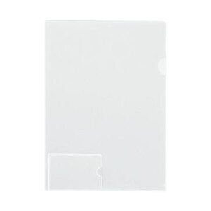 (まとめ)コクヨ クリヤーホルダー(名刺ポケット付)A4 透明 フ-MP750T 1セット(5枚)【×20セット】 名刺を簡単に添付できる 便利な名刺ポケット付きクリアファイル 提出用書類もスマート