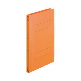 (まとめ) TANOSEE フラットファイル（再生PP） A4タテ 150枚収容 背幅18mm オレンジ 1パック（5冊） 【×10セット】 鮮やかなオレンジの再生PPフラットファイル 収納力150枚、A4サイズにぴったり 背幅18mm まとめて5冊入りのお得な1パック TANOSEEの使いやすくスタイリッシ