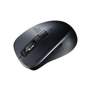 �É�Bluetooth 5.0 �u���[LED�}�E�X�i5�{�^���E�u���b�N�j MA-BTBL155BK �� �� �É��X�C�b�`�𓋍ڂ���5�{�^��B�^�}�E�X ��Ƀt�B�b�g����R���p�N�g�ȃf�U�C���ŁA�Â��ȑ��삪�\ �ŐV��Bluetooth 5