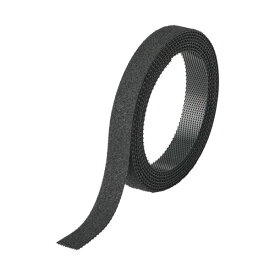 （まとめ） アイネット 薄型結束面ファスナー10mm×1.5m 黒 IH-105-48 1巻 【×5セット】 スリムでしっかり結束 黒い薄型ファスナーが1.5mもついた便利なアイテム 5セットでお得にGET